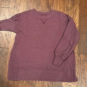 Aerie Dark Purple Oversized Sweatshirt